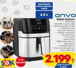 ONVO DİJİTAL AİRFRYER ONVO DİJİTAL AİRFRYER